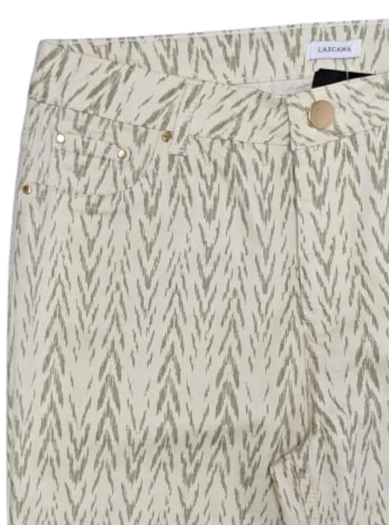 Lascana Ladies Detailed Pants - Green/Beige sold by FBO product image thumbnail 2