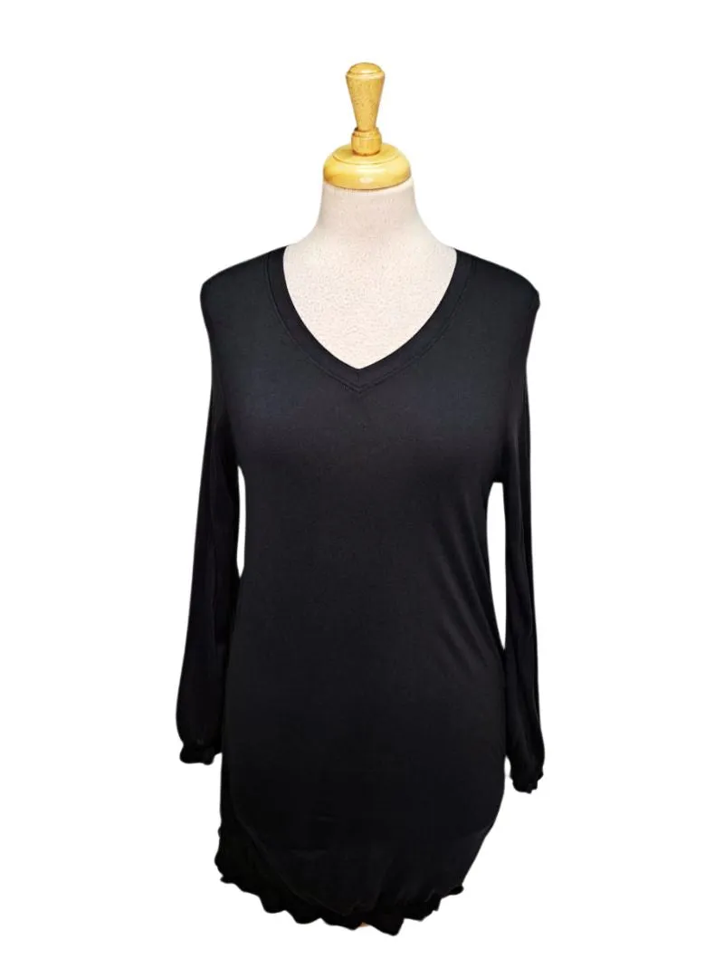 Bpc Collection Ladies Long Sleeve T-shirt - Black sold by FBO
