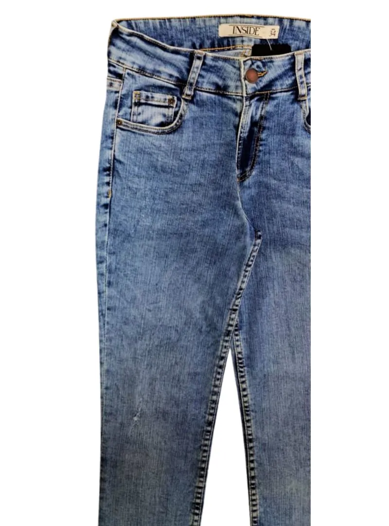 Inside Ladies Skinny Fit Jean - Blue sold by FBO product image thumbnail 3