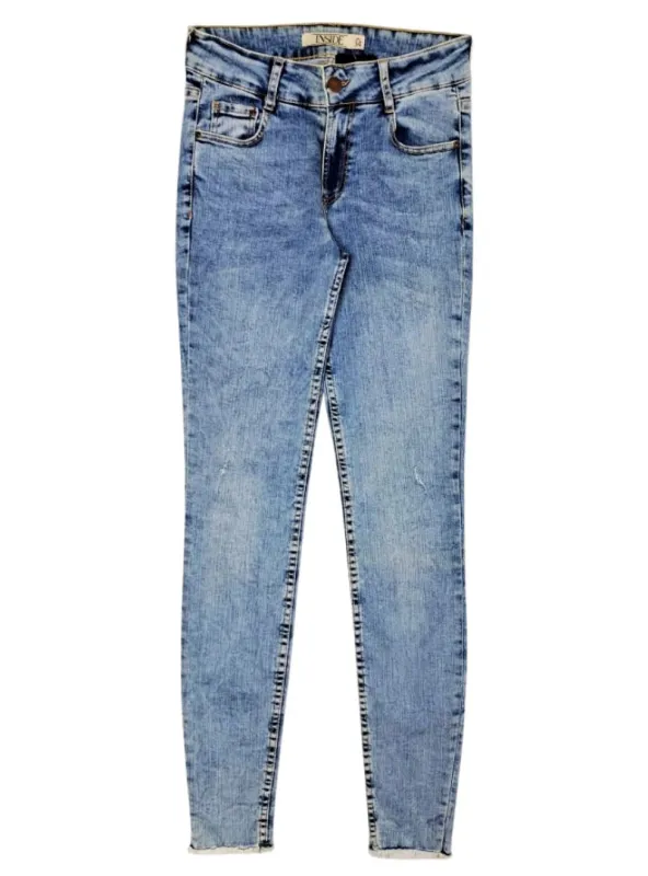 Inside Ladies Skinny Fit Jean - Blue sold by FBO