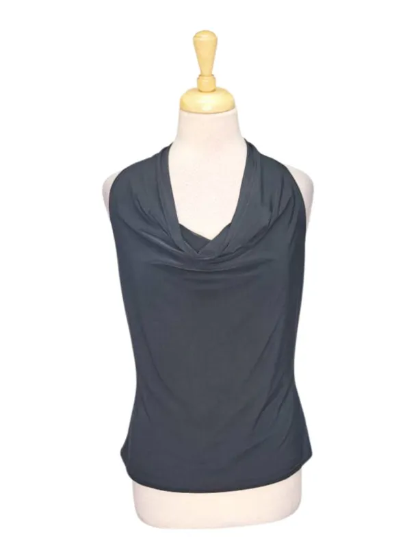 Jane Norman Ladies Drape Detail Blouse - Black sold by FBO