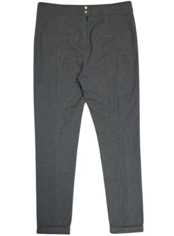 Swedish Brand Ladies Detailed Formal Trouser - Black/Grey sold by FBO