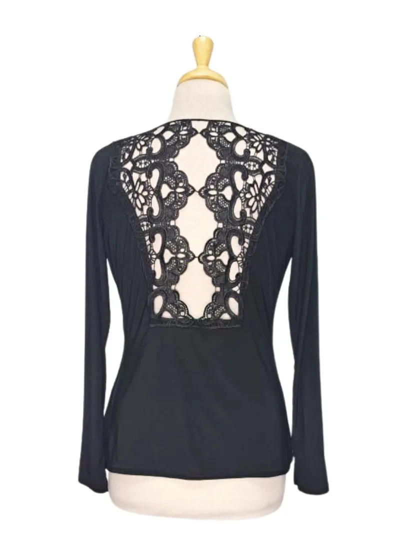 Jane Norman Ladies Long Sleeve Blouse - Black sold by FBO product image thumbnail 2