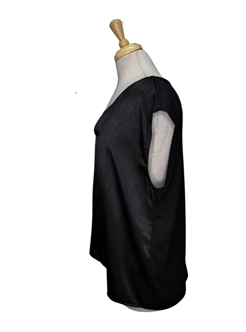 Reserved Ladies V Neck Blouse - Black sold by FBO product image thumbnail 2