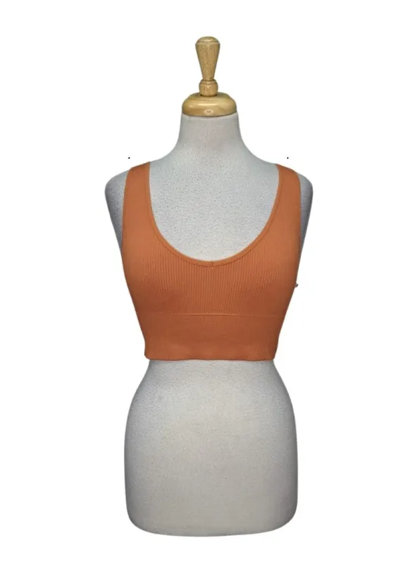 Forever 21 Ladies Rib Crop Top - Brown sold by FBO