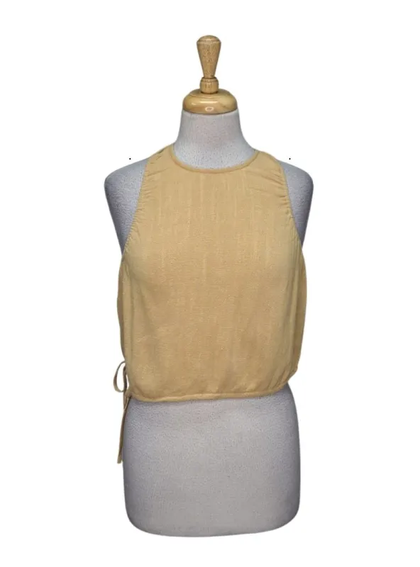 Forever 21 Ladies Back Tie Crop Top - Brown sold by FBO