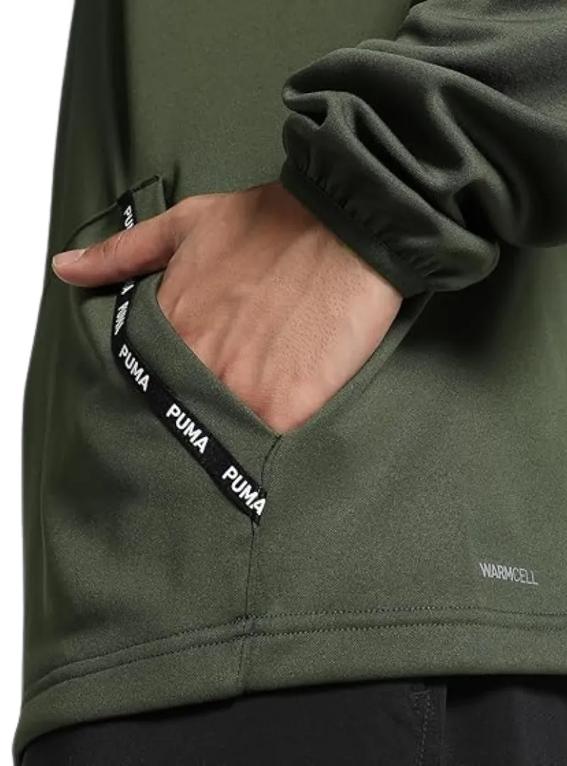 Puma Unisex Fit Taped PWR fleece Lite Pullover - Dark Olive sold by FBO product image thumbnail 3