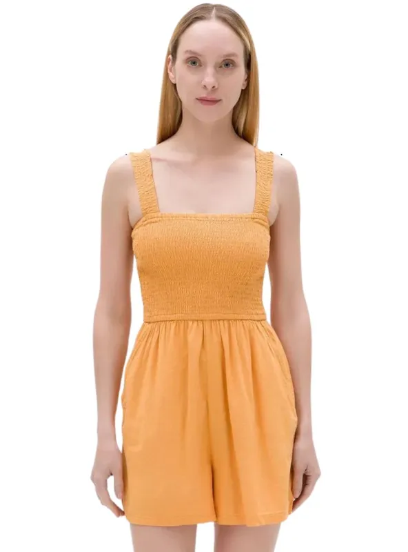 Swedish Brand Ladies Shorts Jumpsuit - Orange sold by FBO
