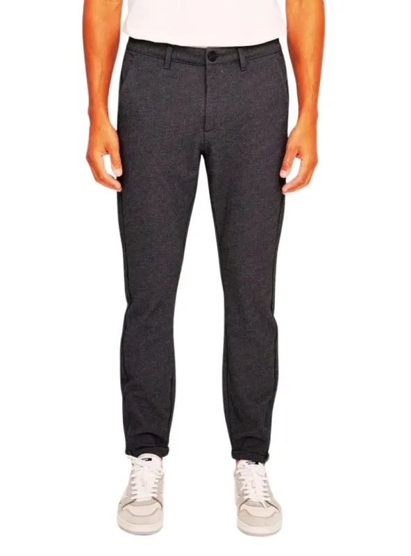 Gabba Mens Slim Fit Zip Trouser - Black/Grey sold by FBO