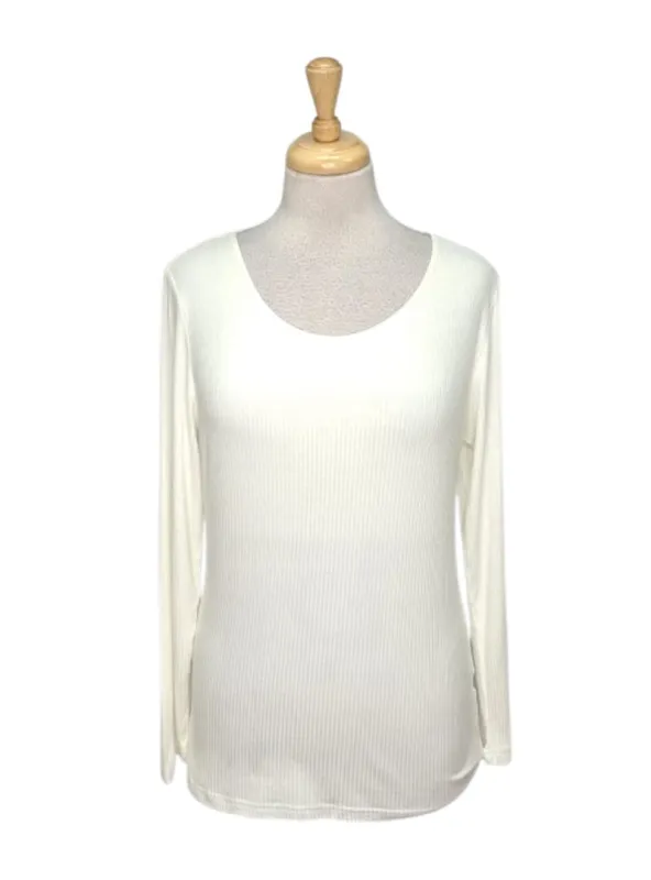 Lascana Ladies Long Sleeve Top - White sold by FBO