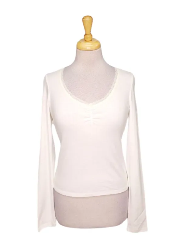 Terranova Ladies Long Sleeve T-shirt - White sold by FBO
