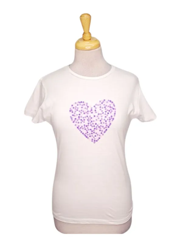 International Brand Ladies Casual T-shirt - White/purple sold by FBO