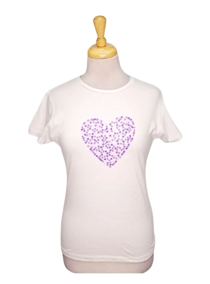 International Brand Ladies Casual T-shirt - White/purple sold by FBO