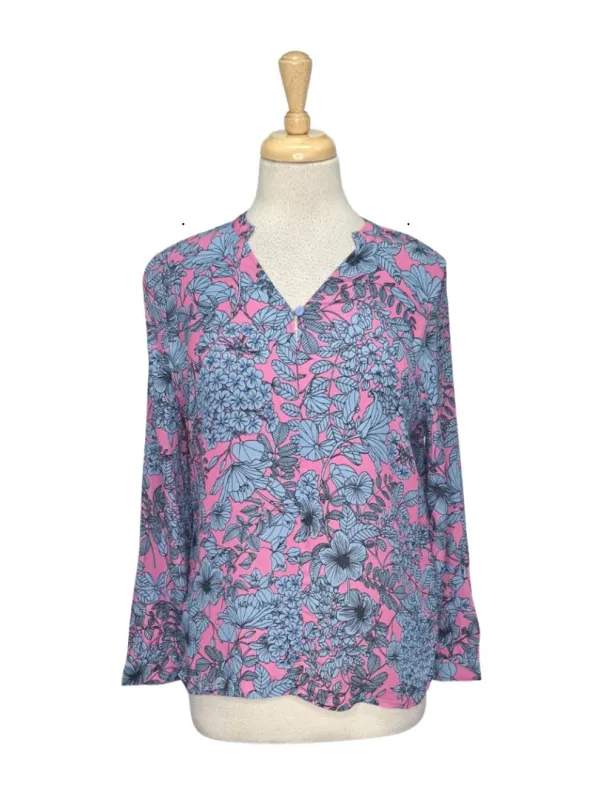 Solene Ladies Detailed Blouse - Pink/Blue/Black sold by FBO