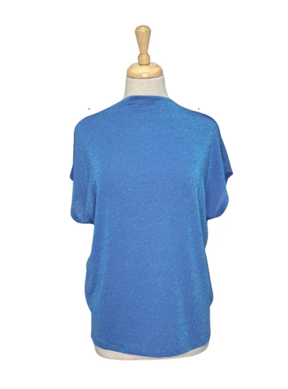Solene Ladies Sparkling Detail  Blouse - Blue sold by FBO