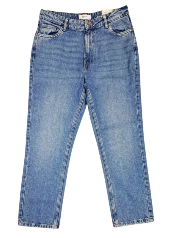Reserved Ladies Straight Detailed Jean - Blue sold by FBO