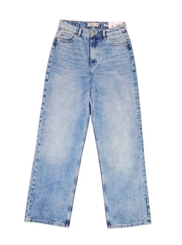 House Denim Ladies High Waist Straight Fit Jean - Blue sold by FBO