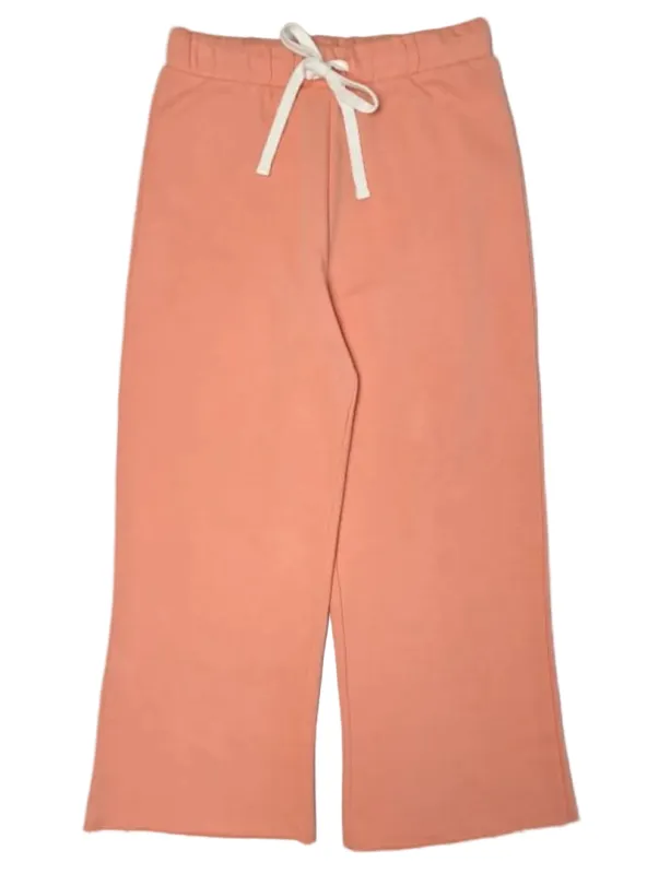 Terranova Ladies Loose Fit Sweat Pants - Peach/White sold by FBO