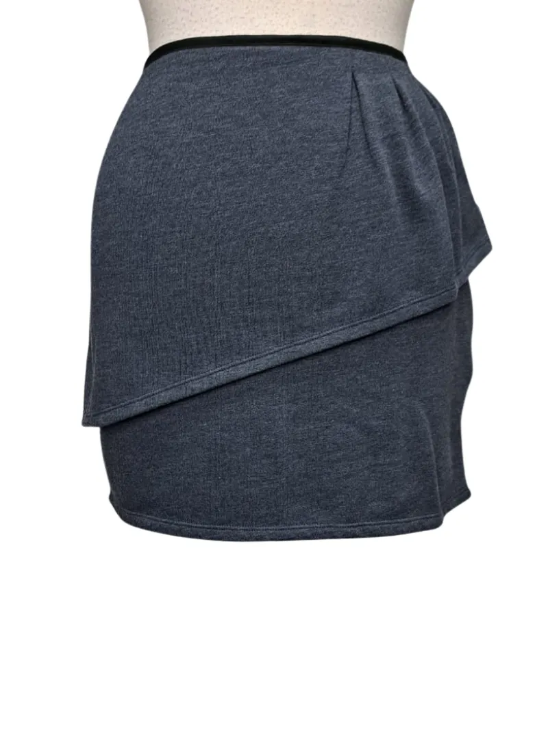 Promod Ruffle Skirt - Blue Grey sold by FBO