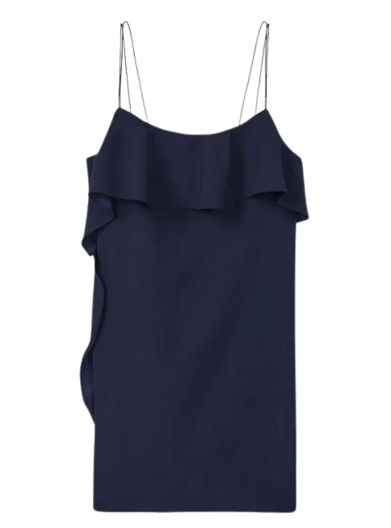 Mango Ladies Mini Ruffle Dress - Navy sold by FBO product image thumbnail 3