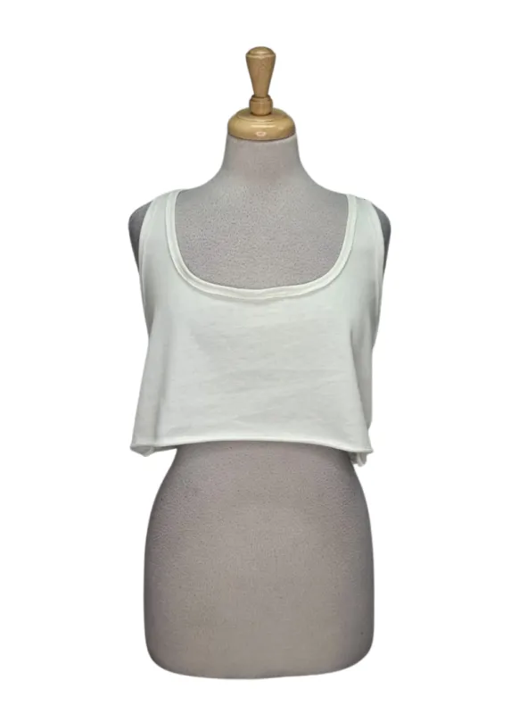 Reserved Ladies Crop Top - White sold by FBO