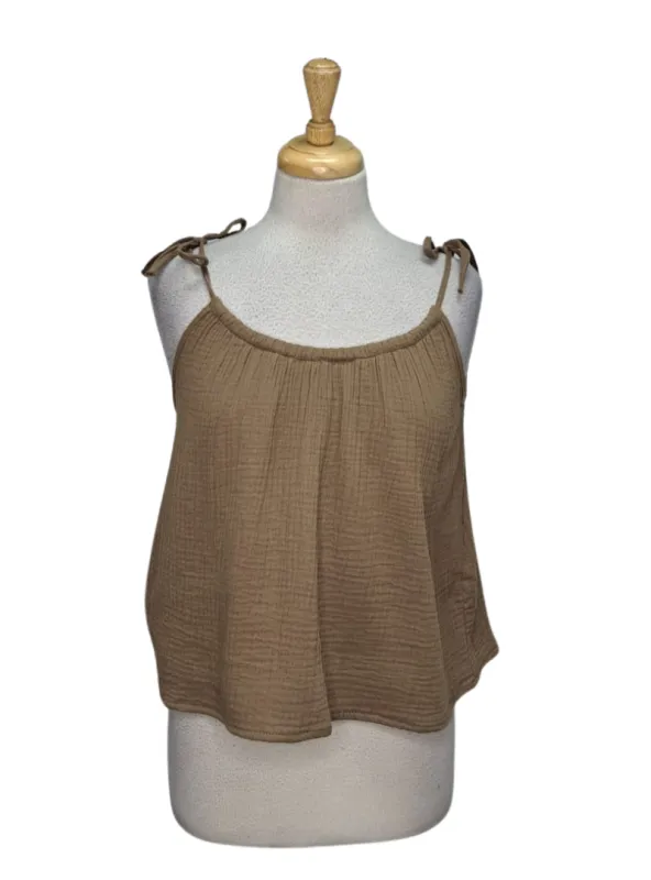 Reserved Ladies Basic Blouse - Brown made by Reserved