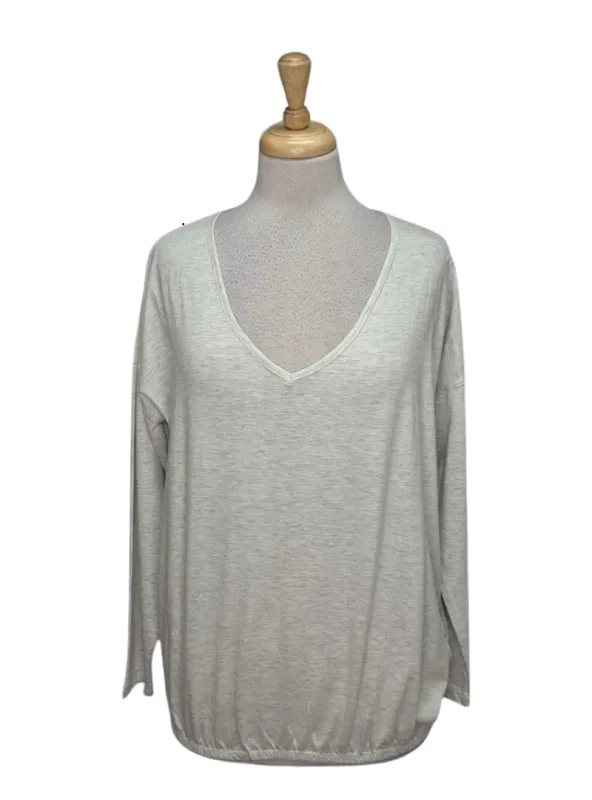 Moodo Ladies Basic Long Sleeve Top - Grey sold by FBO