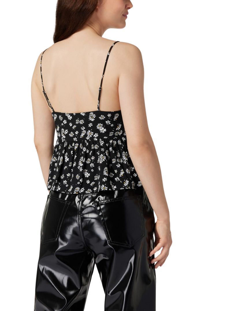 FLORAL DETAILED STRAPPY PEPLUM TOP sold by FBO product image thumbnail 3