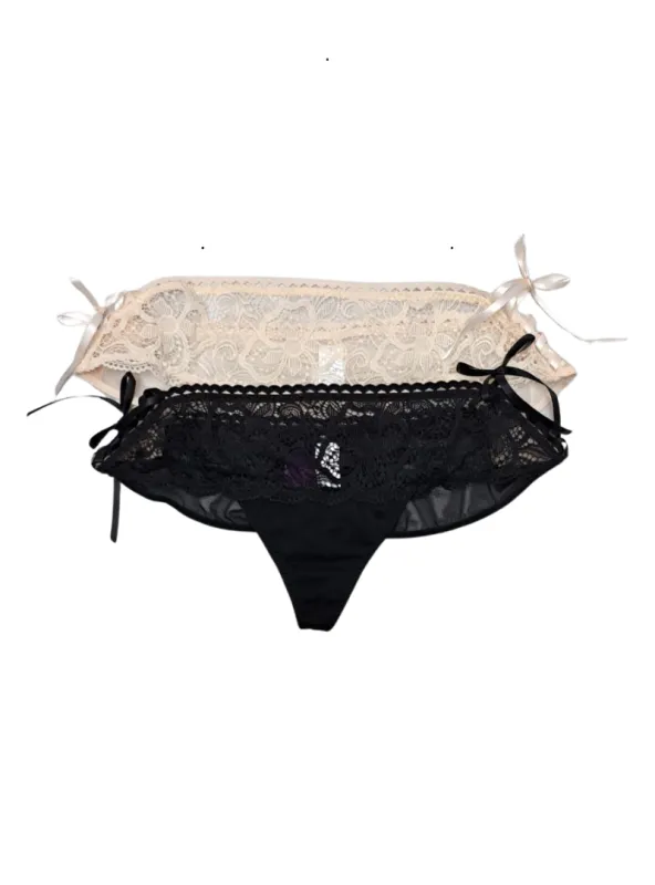 Lascana Ladies 2pk Underwear - Black/Nude made by Lascana