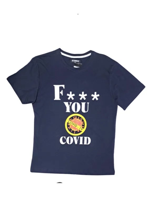 Rich Bear Mens Tshirt - Navy/White made by FBO