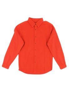 BASIC BURNT ORANGE DENIM SHIRT sold by FBO