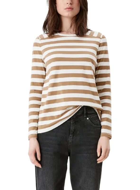 STRIPED LONG SLEEVE TEE sold by FBO