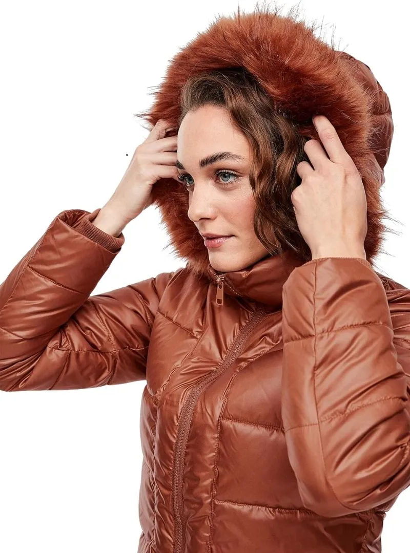 BASIC HOODED PUFFER JACKET sold by FBO product image thumbnail 3