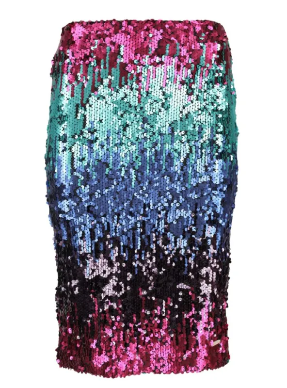 SEQUIN DRIP FITTED SKIRT sold by FBO
