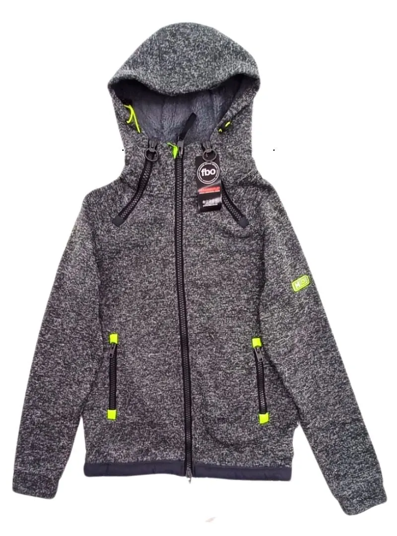 DETAILED ZIP UP FLEECE JACKET sold by FBO