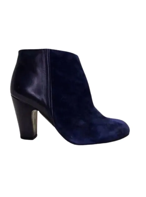 SUEDE ZIP UP ANKLE BOOTS sold by FBO