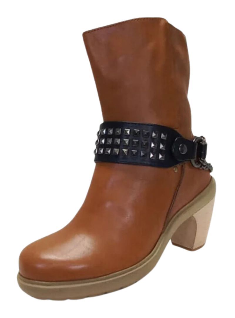 CHAIN DETAIL BLOCK HEEL BOOT sold by FBO product image thumbnail 2