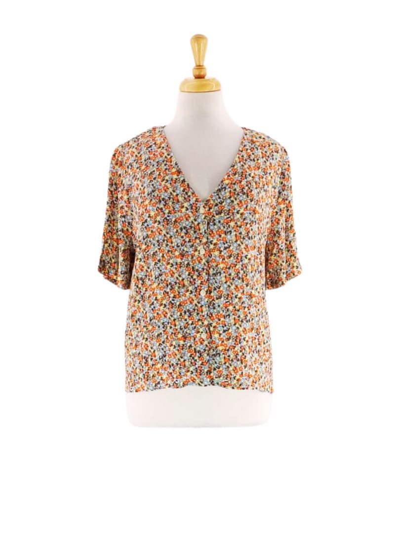FLORAL RELAXED BUTTONED SHIRT sold by FBO