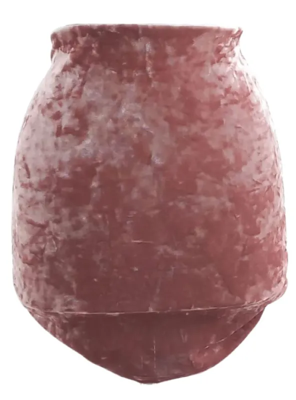 RUCHED FITTED VELVET SKIRT sold by FBO