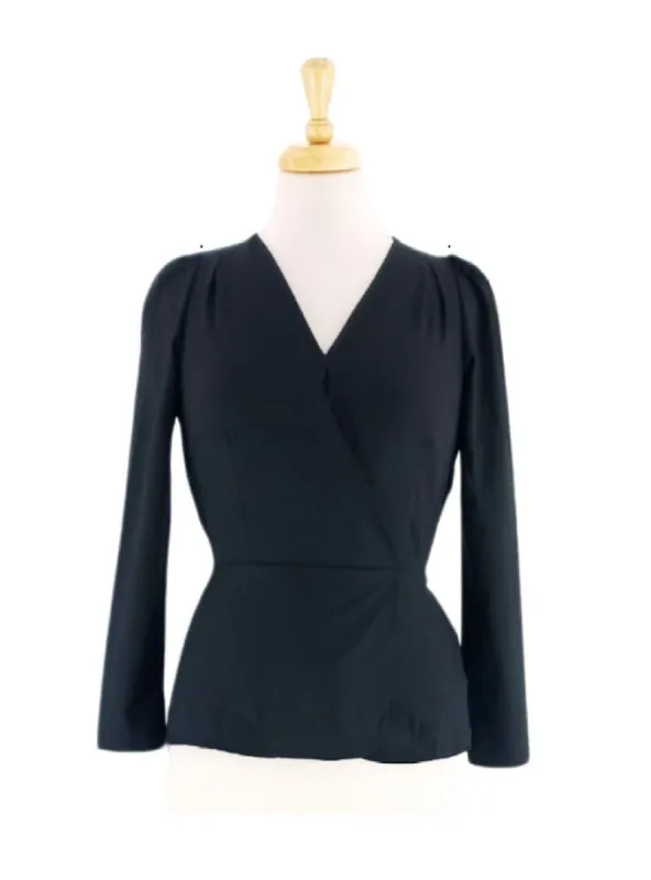 V NECK LONG SLEEVE BLOUSE sold by FBO