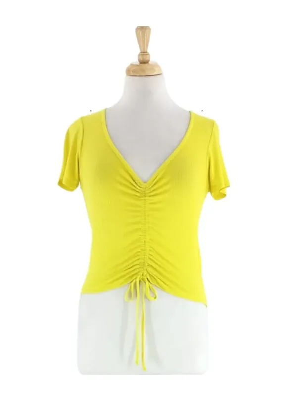 STRETCHABLE DRAWSTRING TEE sold by FBO