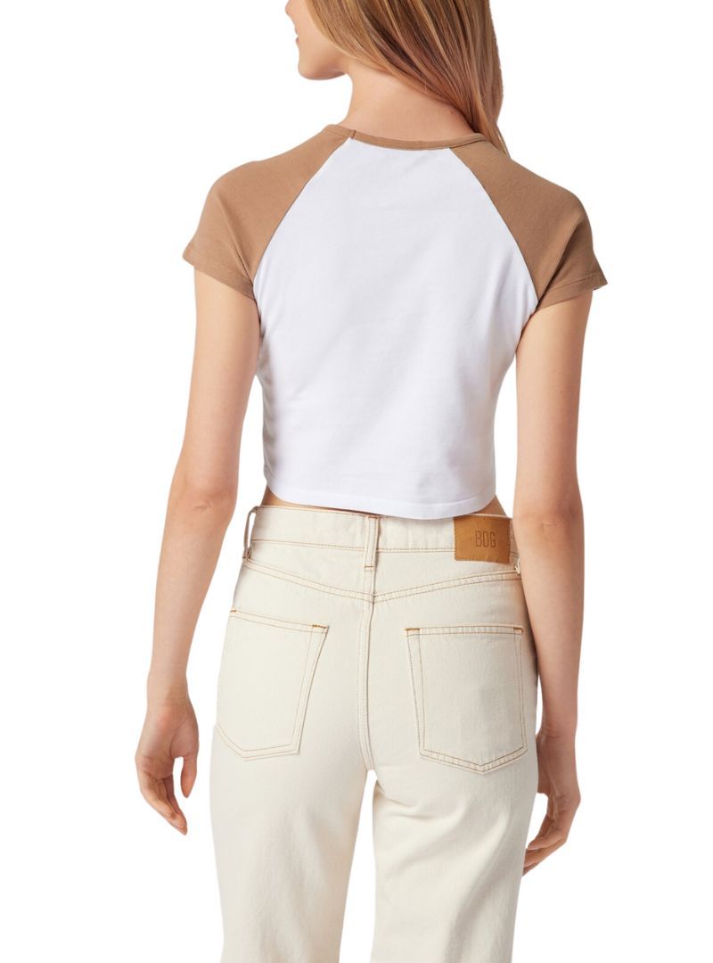 PEACE SENQUINCED CROPPED TEE sold by FBO product image thumbnail 2