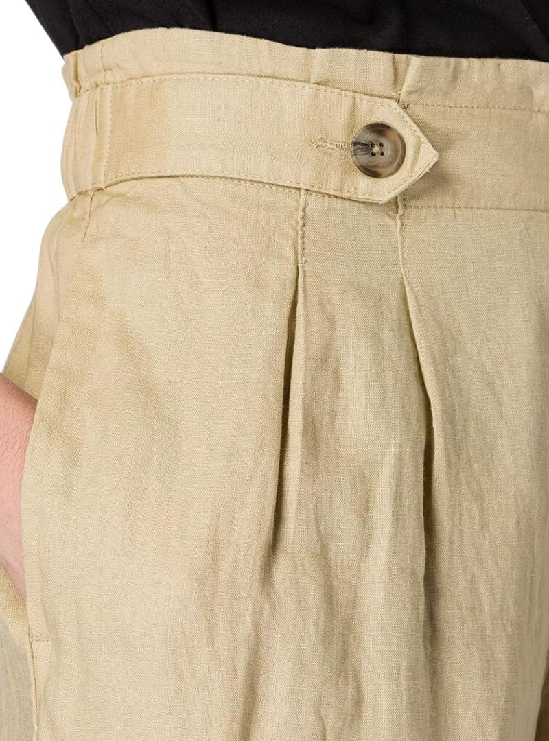 BUTTON DETAIL LINEN WIDE LEG TROUSER sold by FBO product image thumbnail 4