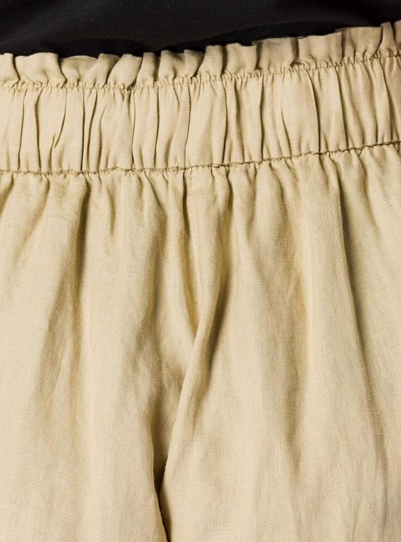 BUTTON DETAIL LINEN WIDE LEG TROUSER sold by FBO product image thumbnail 5