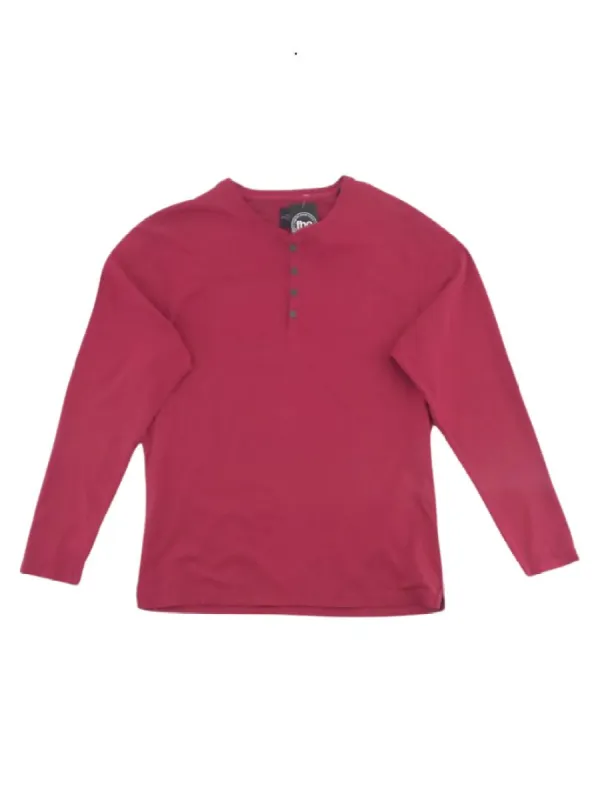 BASIC LONG SLEEVE  BUTTON UP DETAILED TSHIRT sold by FBO