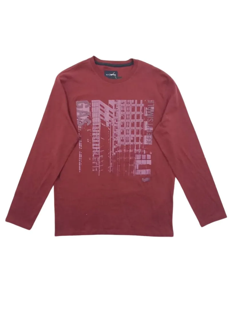 GRAPHIC PRINTED LONG SLEEVE TEE sold by FBO