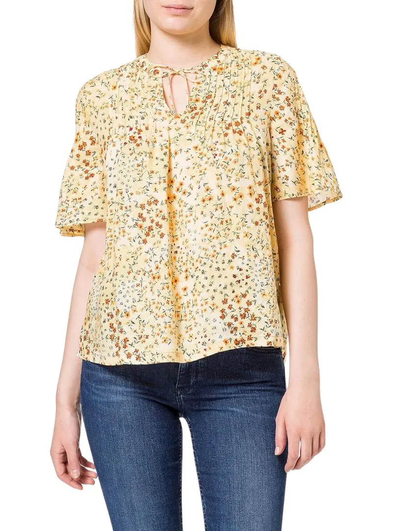 FLORAL DETAILED FLARE SLEEVE BLOUSE sold by FBO product image thumbnail 2