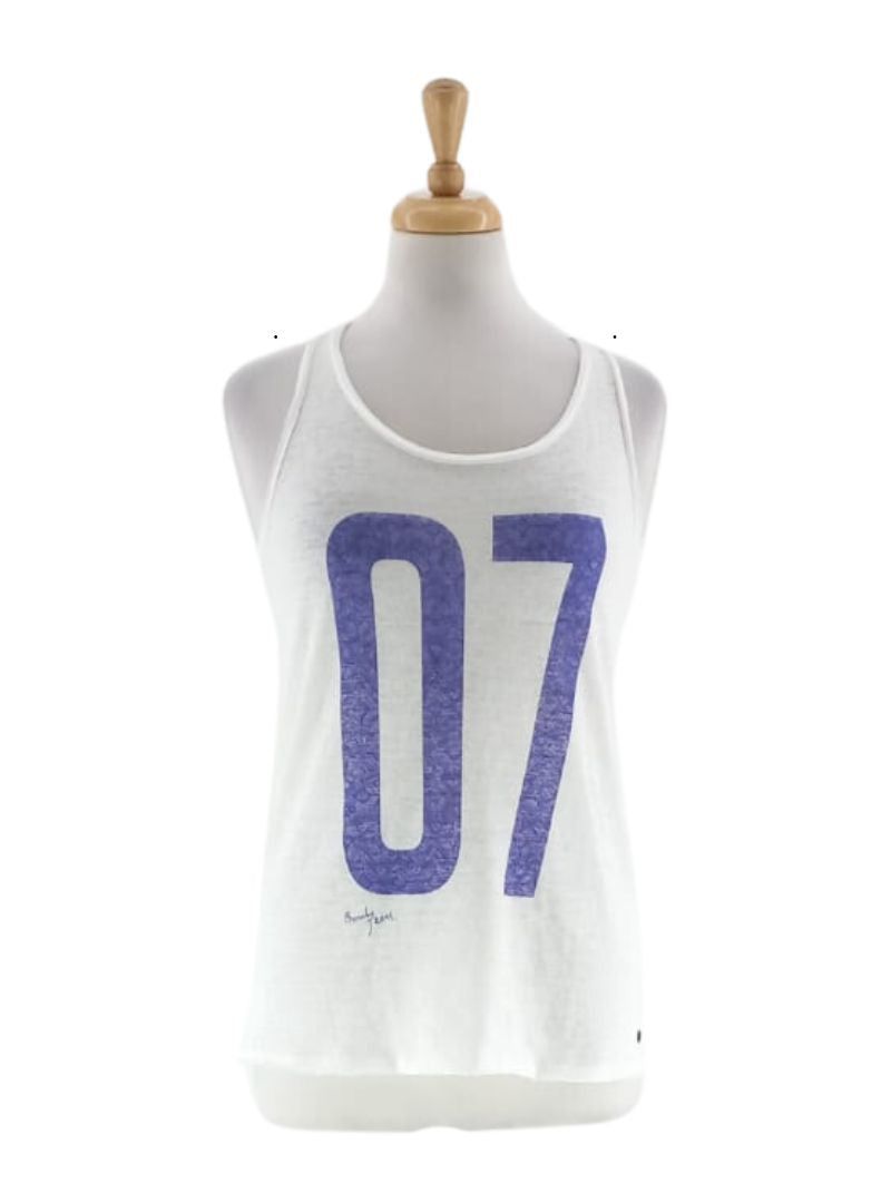 DETAILED PRINT SLEEVELESS TOP sold by FBO