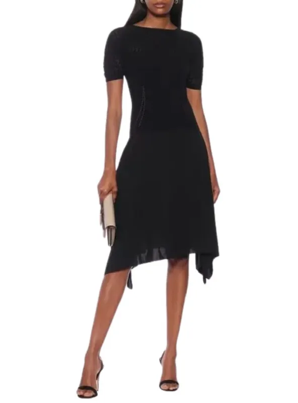 FIT AND FLARE TEXTURED DRESS sold by FBO