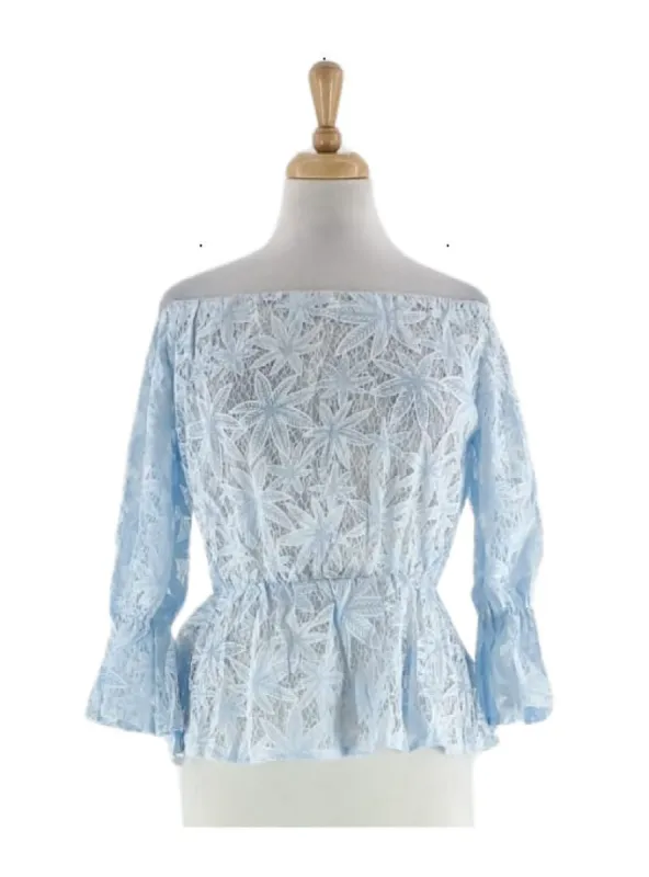 FLORAL MESH TOP sold by FBO